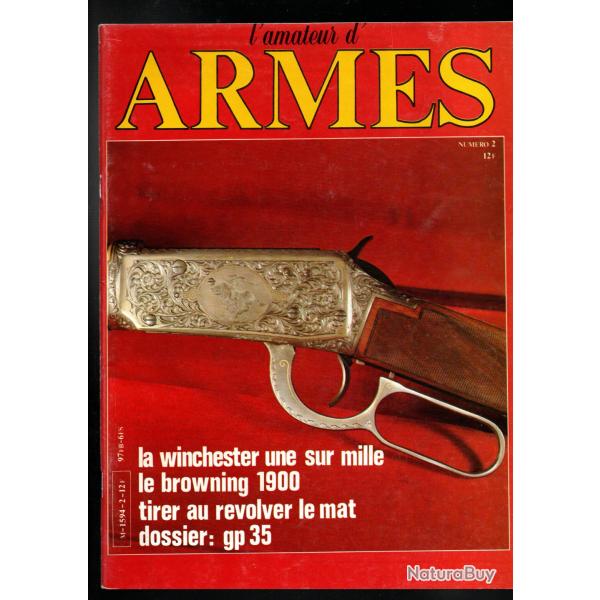 l'amateur d'armes 2 browning 1900, tir au le mat, poivrire a broche vlocipdiste, galand 1868,