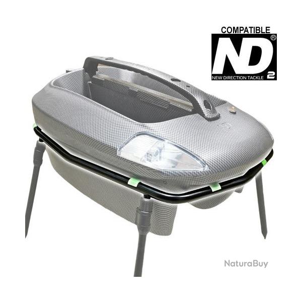 Support Bateau Bait Boat Pod Basic Inox Noir pour New Direction ND2