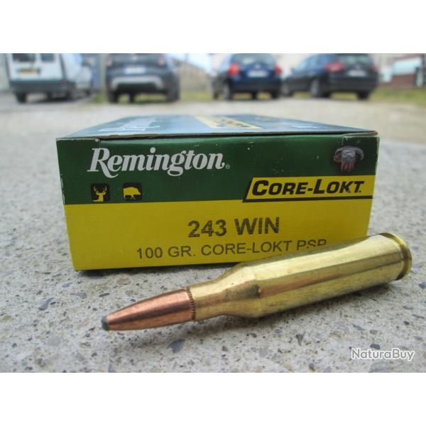 20 cartouches en 243 WIN 100 gr Core - Lokt PSP