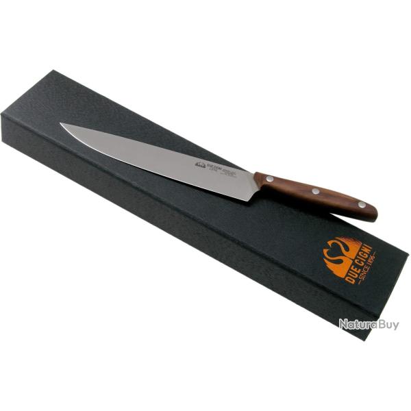 Due Cigni 2C.1007NO Srie 1896 Couteau trancheur en Noyer