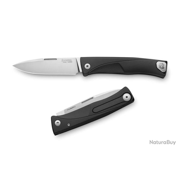 Lionsteel TL A BS Thrill Aluminium : le SlipJoint pliable avec syst�me HWAY.L - Nero