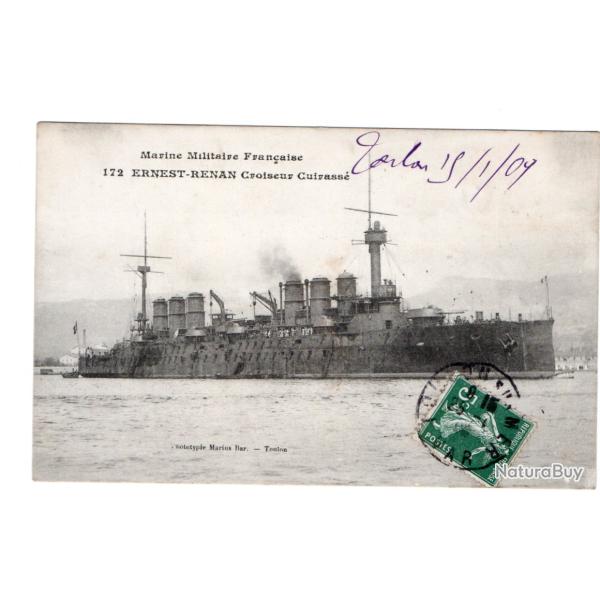 CPA - Marine Militaire Fran�aise- "Ernest Renan"Croiseur Cuirass�e N�338