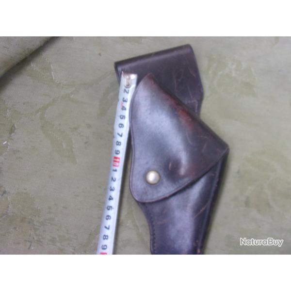 holster en cuir hauteur  20 cm