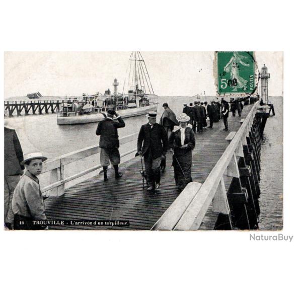 CPA - Marine Militaire "Trouville  L'Arriv�e d'un Torpilleur  N�103