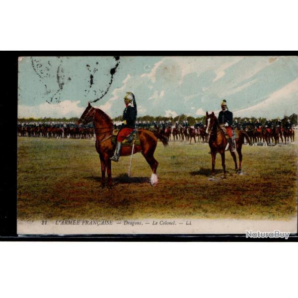 CPA - ARM�E FRAN�AISE DRAGONS LE COLONEL  N�1006