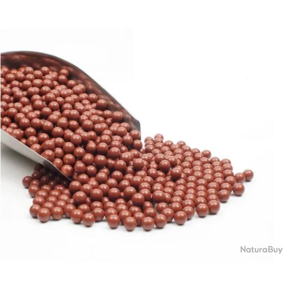 100 billes en argile naturelle 8-9mm pour fronde dures, s�res, biod�gradables Tir Chasse Rouge