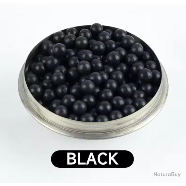 100 billes en argile naturelle 8-9mm pour fronde dures, s�res, biod�gradables Tir Chasse Noir