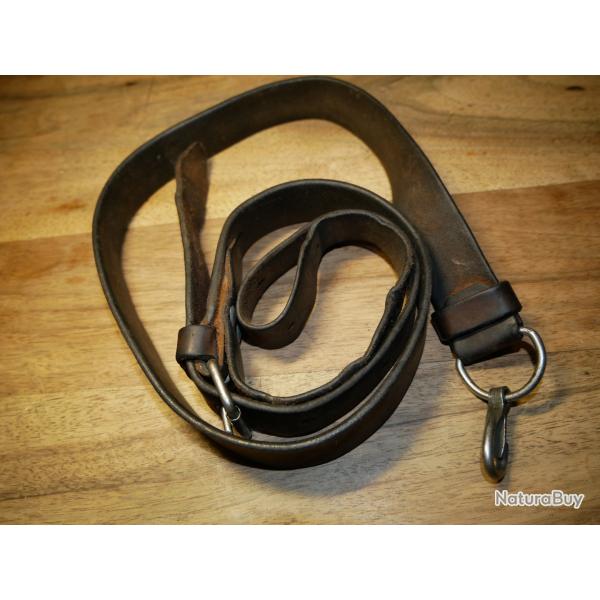 Bretelle cuir de fusil mitrailleur PKM