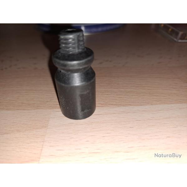 Embout adaptateur lance fus�e pour pistolet d'alarme Bruni Mini Gap 9mm pak � blanc