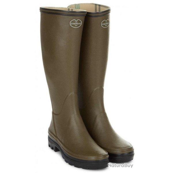 Bottes femme Giverny doubl�es Jersey vert chameau LE CHAMEAU-43