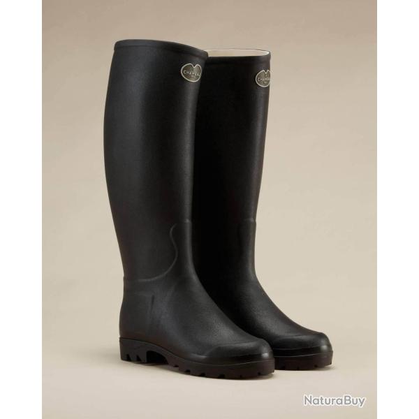 Bottes cuir Noir Saint Hubert femme LE CHAMEAU 40