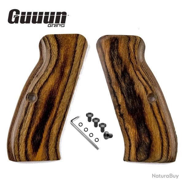 Plaquette de crosse compatible CZ 75, SP-01, Shadow - Marron Plein