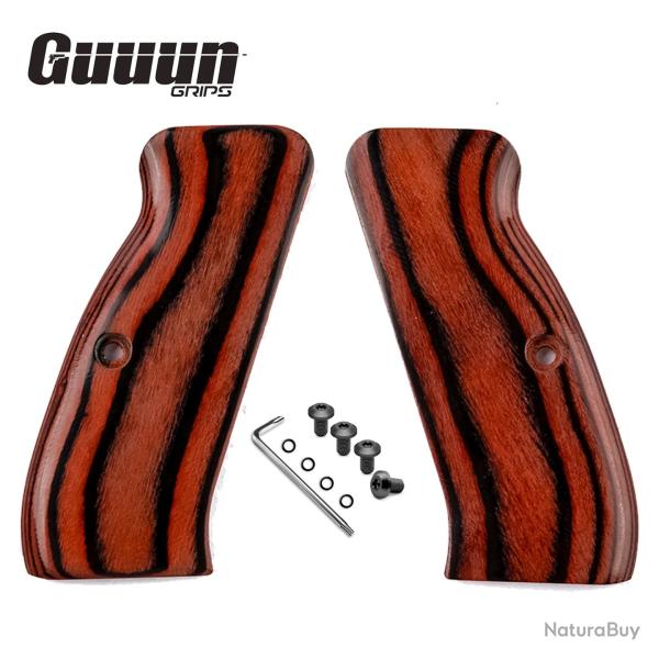 Plaquette de crosse compatible CZ 75, SP-01, Shadow - Marron Rouge