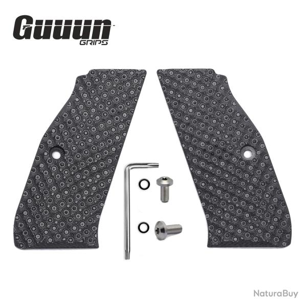 Plaquette de crosse CZ Shadow 2 en composite G10 - Gris