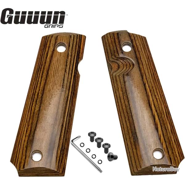 Plaquette de crosse compatible 1911 type Government - Golden Yellow