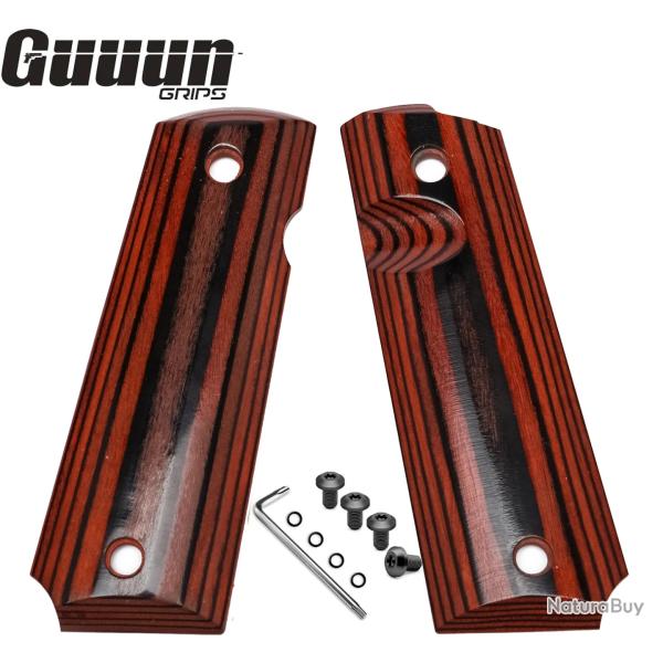 Plaquette de crosse compatible 1911 type Government - Polish Red