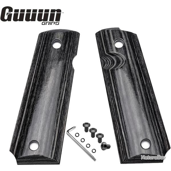 Plaquette de crosse compatible 1911 type Government - Gray