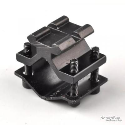 Adaptateur Bipied Pivotant – 3 Emplacements – Fixation Goujon Pour Rail Weaver Picatinny – Neuf