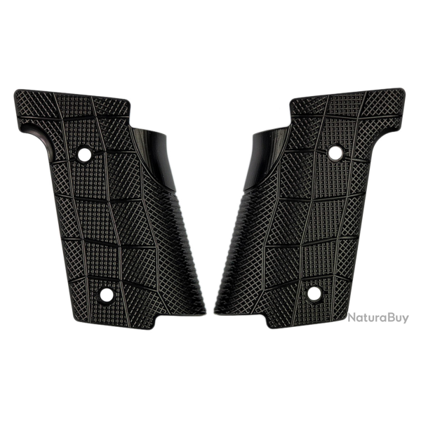 Plaquette de crosse aluminium Walther serie sf - Q5 / Q4 - Marron