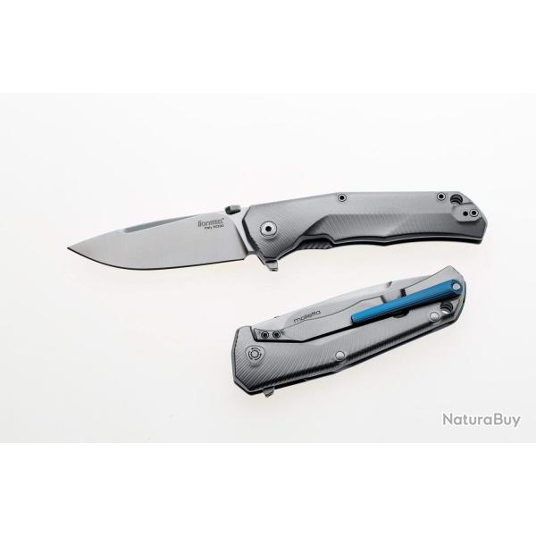 LionSteel TRE BL  le couteau pliant � trois syst�mes d'ouverture, Blue Titanium