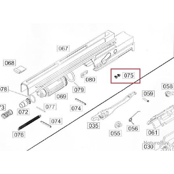 WE Part No. 75 pour SMG8 (vis)