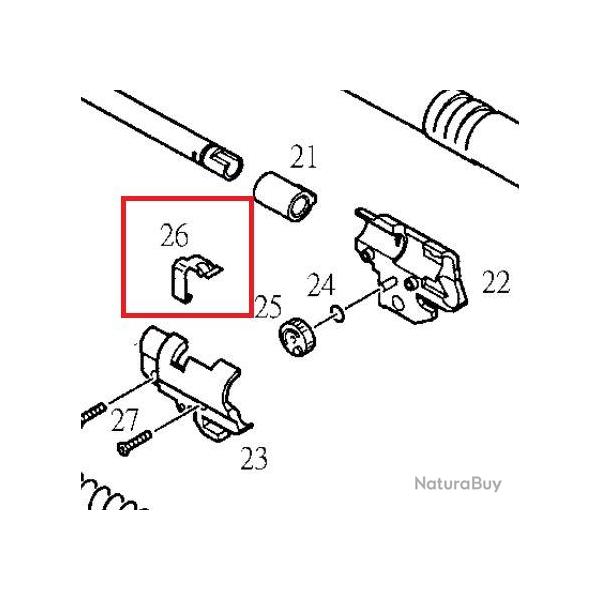 KJW Patte d'Appui Hop-Up pour KP05