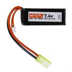 ATM Power Batterie LiPo 7,4V 1300mAh 20C Micro Pack (Tamiya Mini)