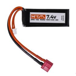 ATM Power Batterie LiPo 7,4V 1300mAh 20C Micro Pack (Deans Large)