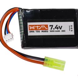ATM Power Batterie LiPo 7,4V 1600mAh 20C Peq-15 (Tamiya Mini)