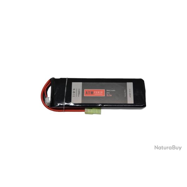 ATM Power Batterie LiPo 11,1V 3600mAh 20C Pack Large (Tamiya Mini)