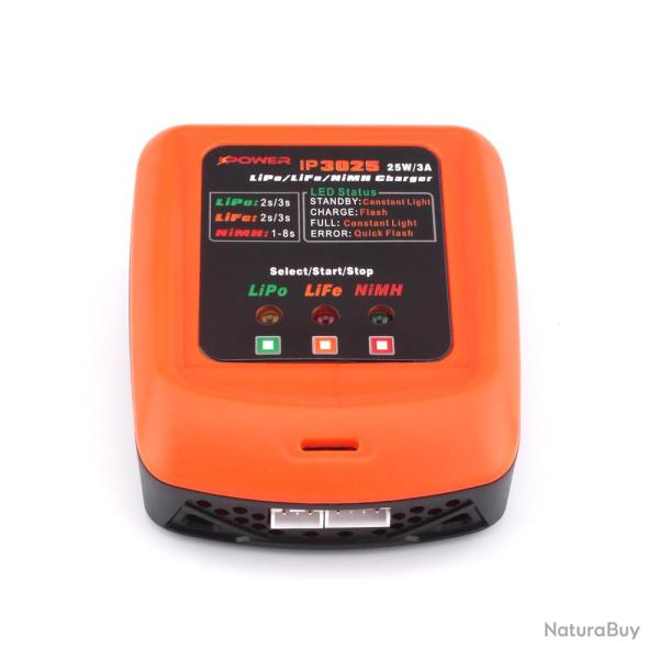 IPower Chargeur de Batterie IP3025 (NiMh / LiPo / LiFePo4)