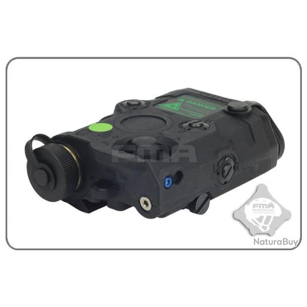 FMA PEQ-15 LED + Laser Vert (Noir)