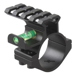 Vector Optics Anneau 30/25.4mm avec Rail et Niveau &agrave; Bulle