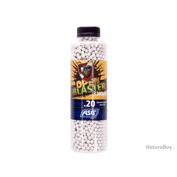 ASG Billes Bio Open Blaster 0.20g (Bouteille de 3300 Bbs)