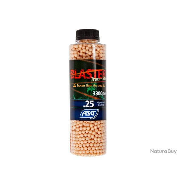 ASG Billes Tra�antes Open Blaster 0.25g (Bouteille de 3300 Bbs/Rouge)