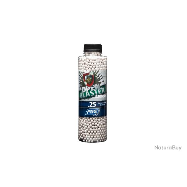 ASG Billes Bio Open Blaster 0.25g (Bouteille de 3300 Bbs)
