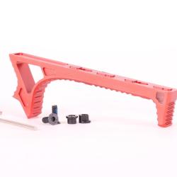 Metal Poignée Incurvée (Rouge)