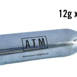ATM Lot de 200 cartouches CO2 (12g)
