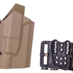 Wo Sport Holster Kydex Type Glock + Lampe X300 (Tan) -
