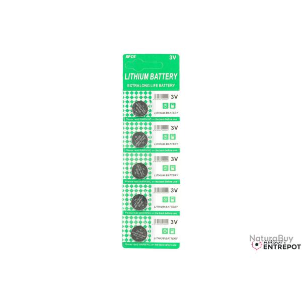 Piles CR1620 3V (x5)