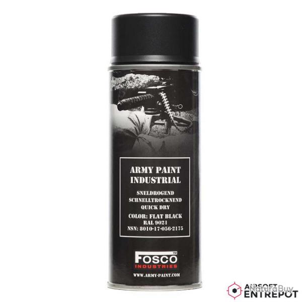 Fosco Army Paint 400ml - Flat Black (RAL 9021)