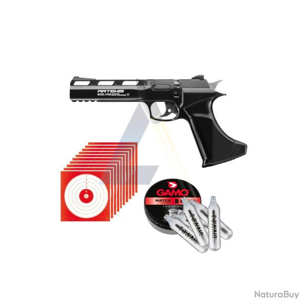 Wahoo! Pack Pistolet Art�mis CP400 CO2 4.5MM + 10 Cibles + 250 Plombs + 5 CO2