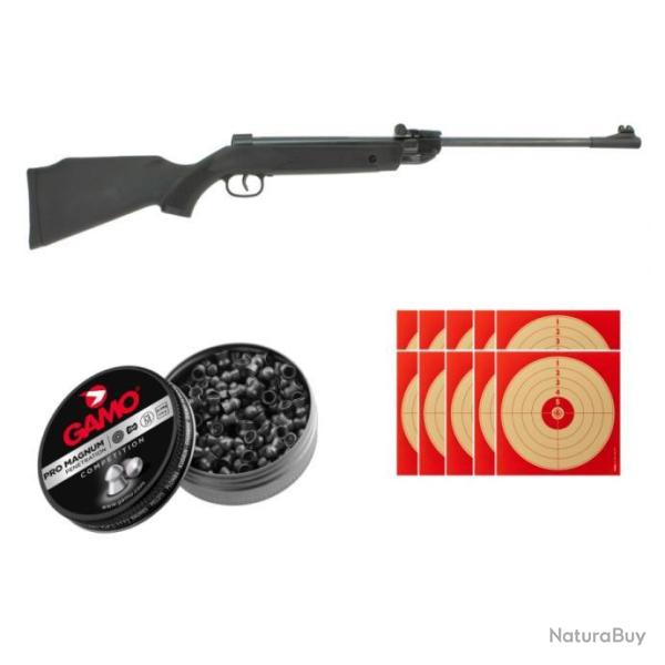 Wahoo! Carabine Air Comprim� Snowpeak B1-4P Cal.4.5 10J + 250 PLOMBS GAMO+ 10 CIBLES