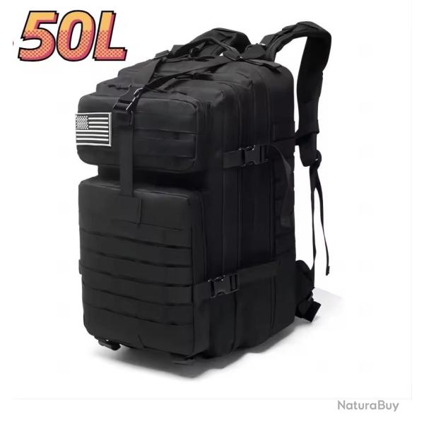 Sac � dos tactique 50 Litres noire