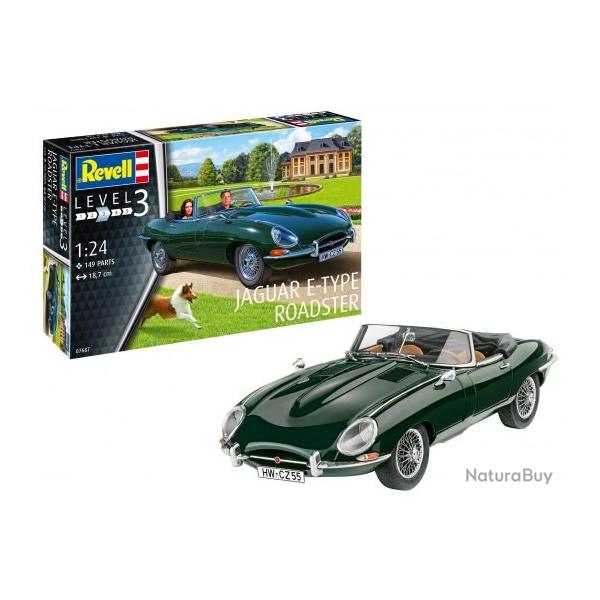 Jaguar E-type roadster 1/24 | Revell (0000 3389) - Maquette  monter