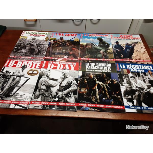 Lot livres  uniformes