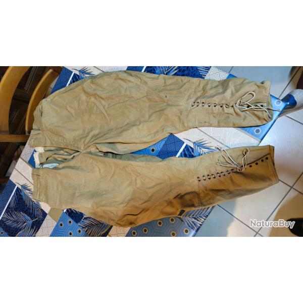 vente pantalon M35 ann�e 30 sans marquage