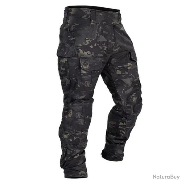 Pantalon cargo tactique ShadowLeg AKARMY Multicam noir