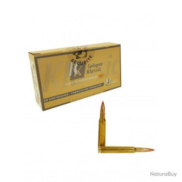 Munitions SOLOGNE calibre 8x57 JRS Nosler BT 180gr - 11.7g x20