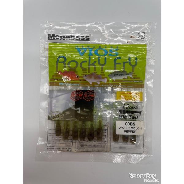 Leurre souple megabass Rocky fry 1,5" watermelon pepper